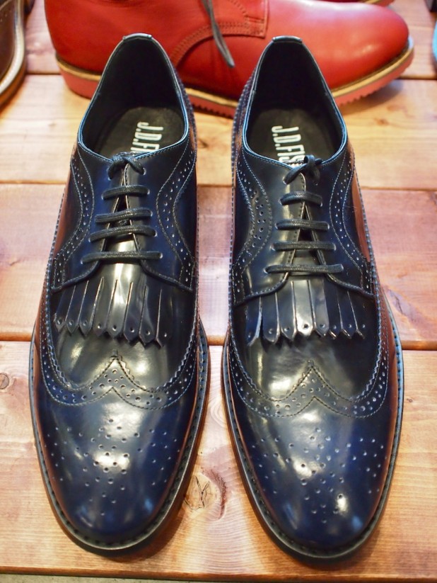 JD Fisk Gera High-Gloss Tassel Oxford Brogue Shoe: $198