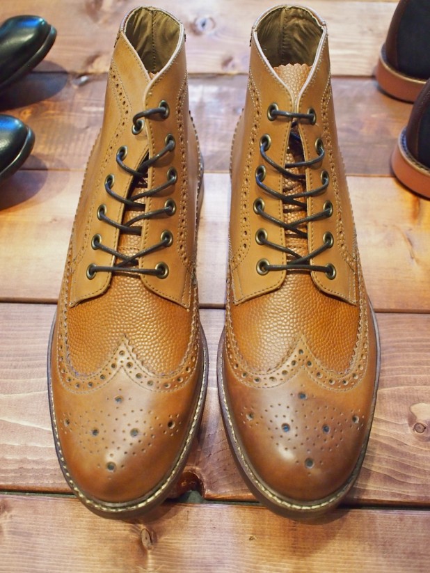 Hudson Hemming Calf Leather Brogue Ankle Boot: $288