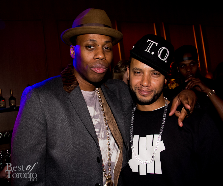 Kardinall Offishall and director X mixing urban with evening fashion.