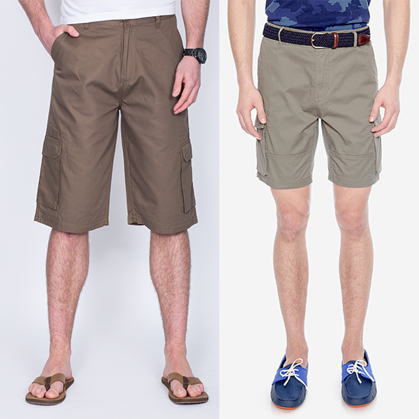 long and short shorts for men