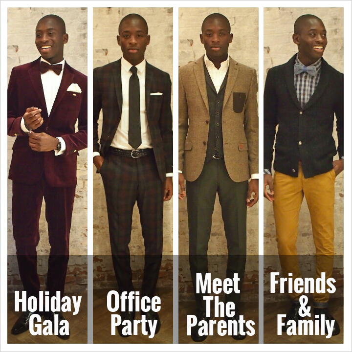 Work holiday party mens on sale attire