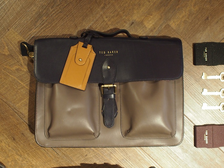 Ted Baker Harlemm Mixed Leather Satchel
