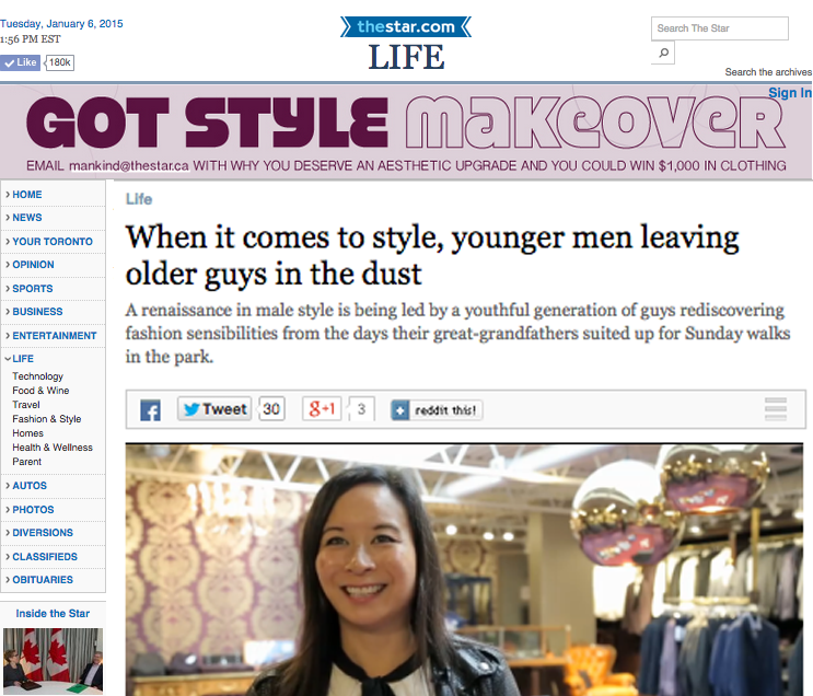 The Toronto Star Talks Men's Style Renaissance With Melissa Austria ...