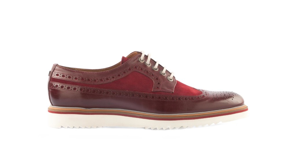 Suede/Leather Brogue, $375