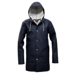 Stutterheim navy raincoat transitional outerwear