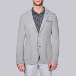 <a href="https://shop.gotstyle.ca/blue-industry-jersey-blazer-w-patch-pockets/dp/66493”> Blue Industry - Grey Jersey Blazer $349</a>
