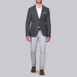 <a href="https://shop.gotstyle.ca/blue-industry-square-woven-jersey-blazer-w-patch-pockets/dp/66505">Blue Industry - Square Woven Jersey Blazer $349</a>