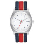 Nixon - Time Teller Watch, White/Stripes $120