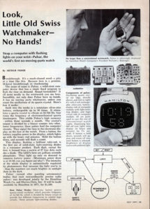 first article of digital watch hamilton watches