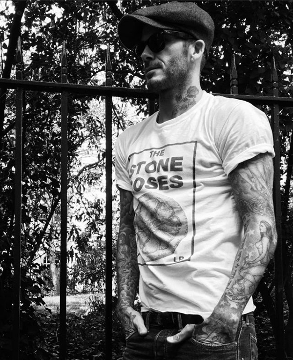 David Beckham in T shirt